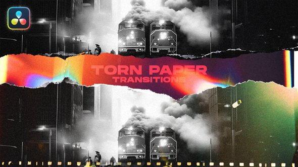 Unique Torn Paper Transitions | DaVinci Resolve