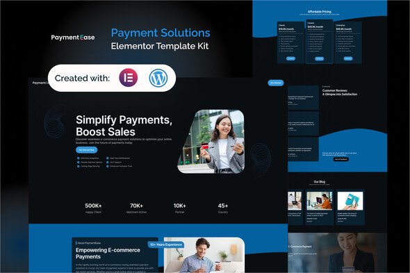 PaymentEase - Payment Solutions Elementor Pro Template Kit