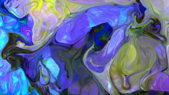 Abstract Colorful Sacral Liquid Waves Texture 773