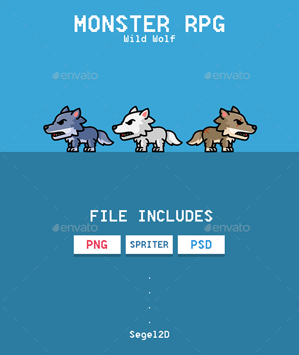 Wild Wolf Game Sprites