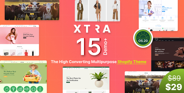 Xtra - Next Generation Multipurpose Shopify Theme OS 2.0 - Multilanguage - RTL Support