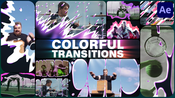 Colorful Transitions for After Effects alt