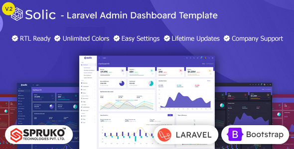 Solic – Laravel Admin Dashboard Template