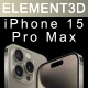 Element3D - iPhone 15 Pro Max - 3DOcean Item for Sale