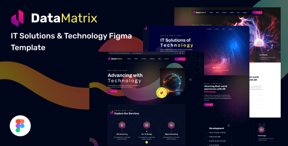 DataMatrix - IT Solutions & Technology Figma Template