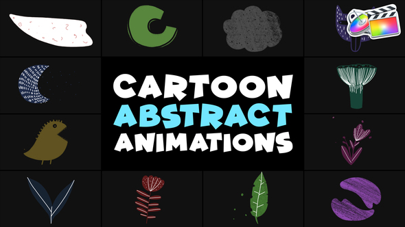 Cartoon Abstract Animations | FCPX alt