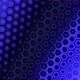 Iridescent blue colors animation background of hexagons. Geometric abstraction - VideoHive Item for Sale