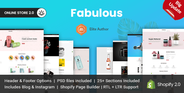 Fabulous - Single Product eCommerce Shopify Theme