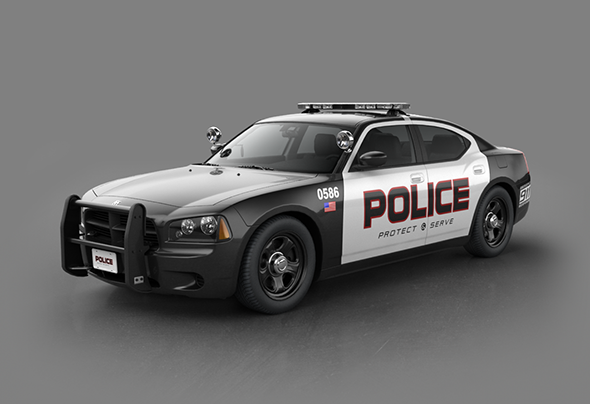 Dodge Police Car 3D Model 2023