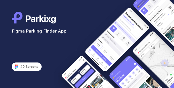 Parkixg - Figma Parking Finder App