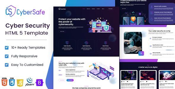 CyberSafe - Cyber Security Service HTML5 Template