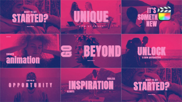 Elegant Typography Titles \ FCPX alt