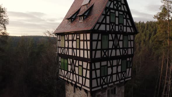 Thüringen - Drohnenflug über Herzogstuhl (Jagdanlage Rießeneck)