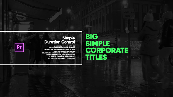 Big Simple Text Titles I Premiere Pro