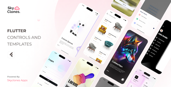 Sky Flutter UI templates and UI kit