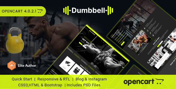 Dumbell - Gym, Sports Clothing & Fitness EquipmentTheme