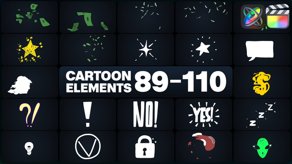 Cartoon Elements for FCPX