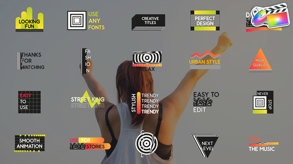 Modern Creative Titles for FCPX alt