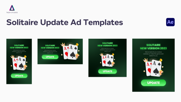 Mobile Ads Templates: Solitaire New Version Update 2023 alt