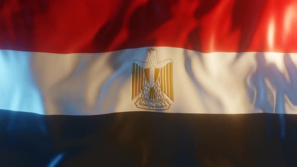 Egypt Flag with Edge Bump