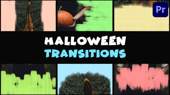 Halloween Transitions | Premiere Pro MOGRT