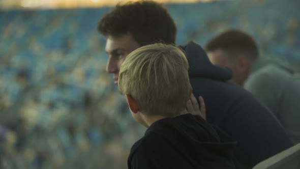 Little Boy Asking Older Brother Rules of Football, Upbringing and Brotherhood