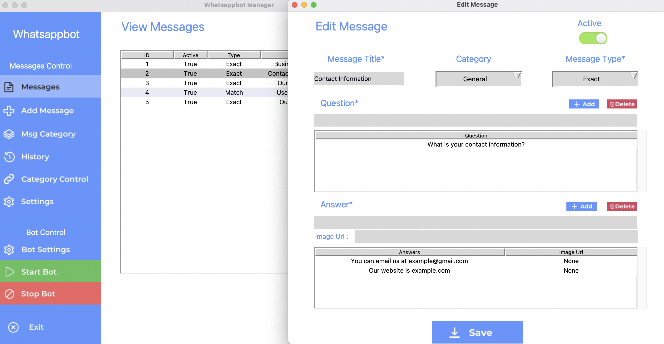 Create Custom Messages