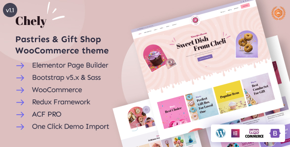 Chely - Pastries & Gift Shop WordPress Theme