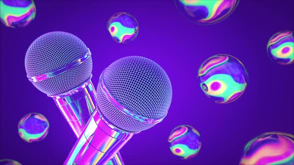 Microphone Music Background