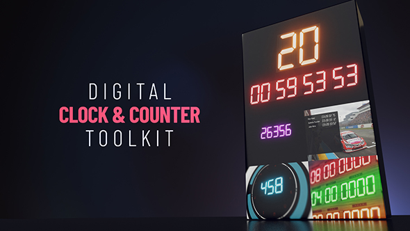 Digital Clock & Counter Toolkit