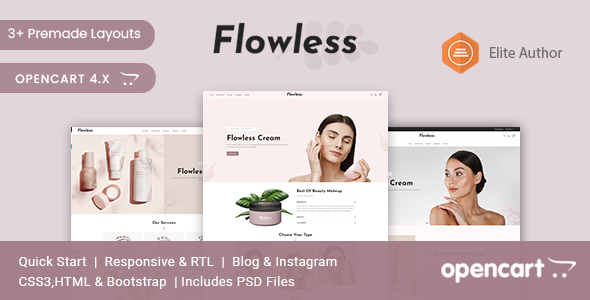 Flowless - Beauty & CosmeticsTheme