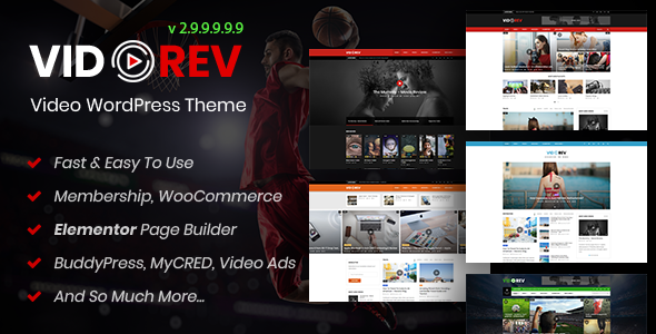 VidoRev - Video WordPress Theme
