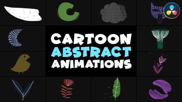 Cartoon Abstract Animations | DaVinci Resolve