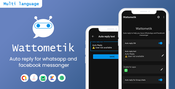Wattometik - Whatsapp, Whatsapp business and Facebook Messanger auto responder