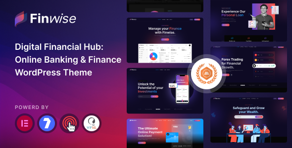 Finwise - Online Banking & Finance WordPress Theme