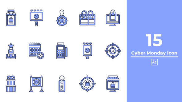 Cyber Monday Icon After Effect alt