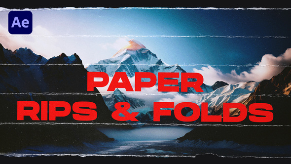 Paper Rips & Folds Transitions | After Effects alt