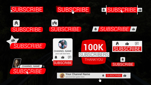 Clean Youtube Subscribe Pack