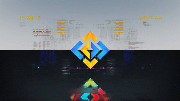 Cyberpunk Glitch Logo 2in1 alt