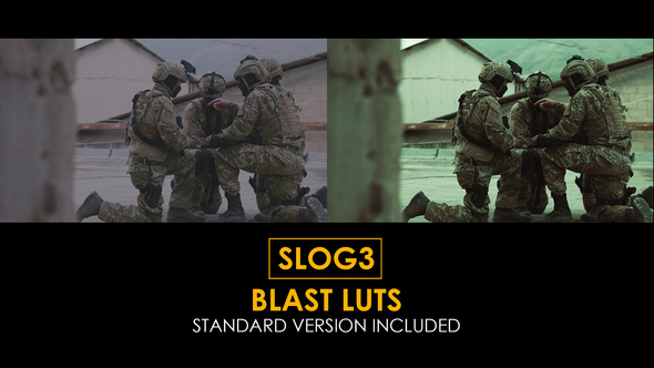 Slog3 Blast and Standard Color LUTs alt