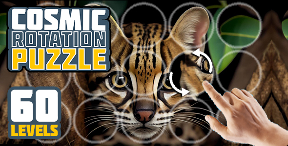Cosmic Rotation Puzzle - HTML5 & Construct3
