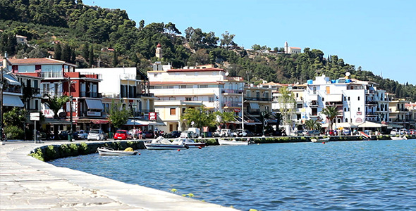 Solar Day In The Seaside Small Town alt