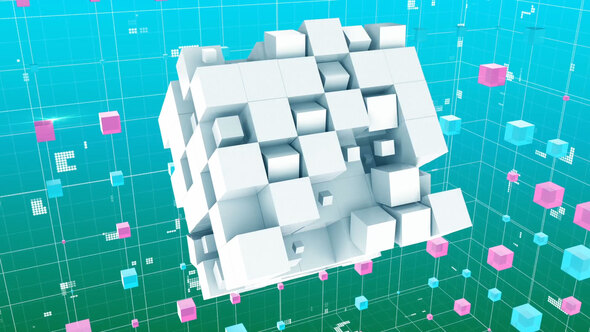 Cubism Logo Tech