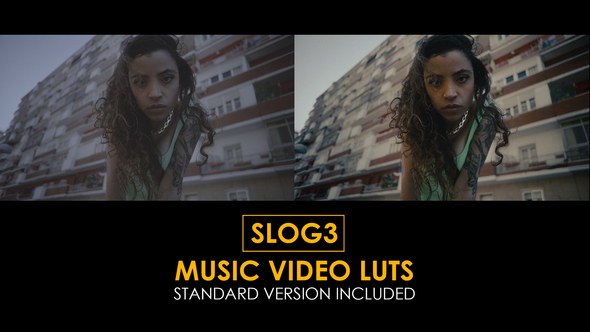 Slog3 Music Video and Standard Color LUTs alt