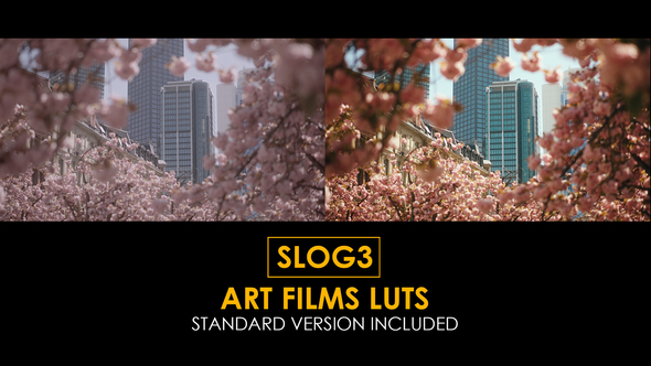 Slog3 Art Films and Standard Color LUTs