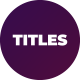 Minimalistic Titles - VideoHive Item for Sale