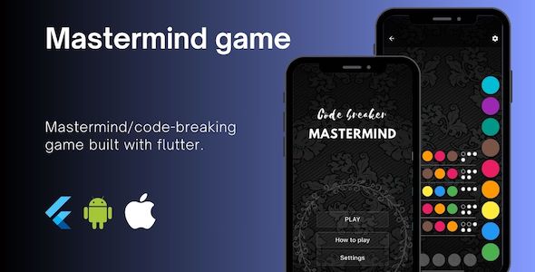 Flutter game app - mastermind