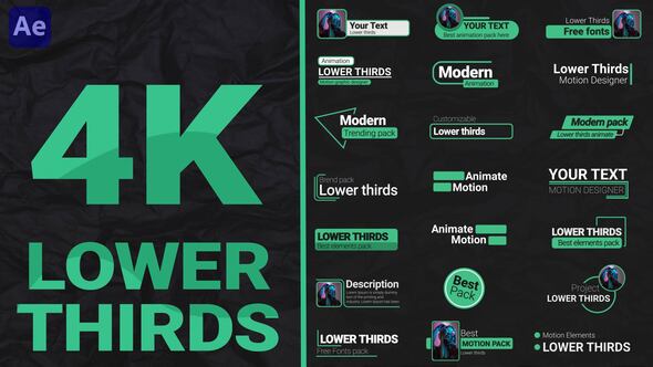 Lower Thirds Pack 4K