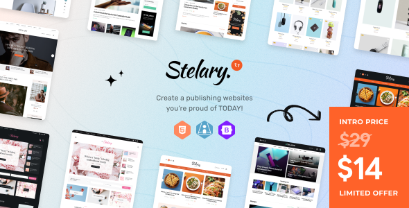 Stelary — Multi-Purpose Blog & Magazine Site Template