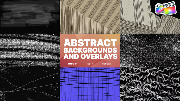 Abstract Backgrounds And Overlays for FCPX alt